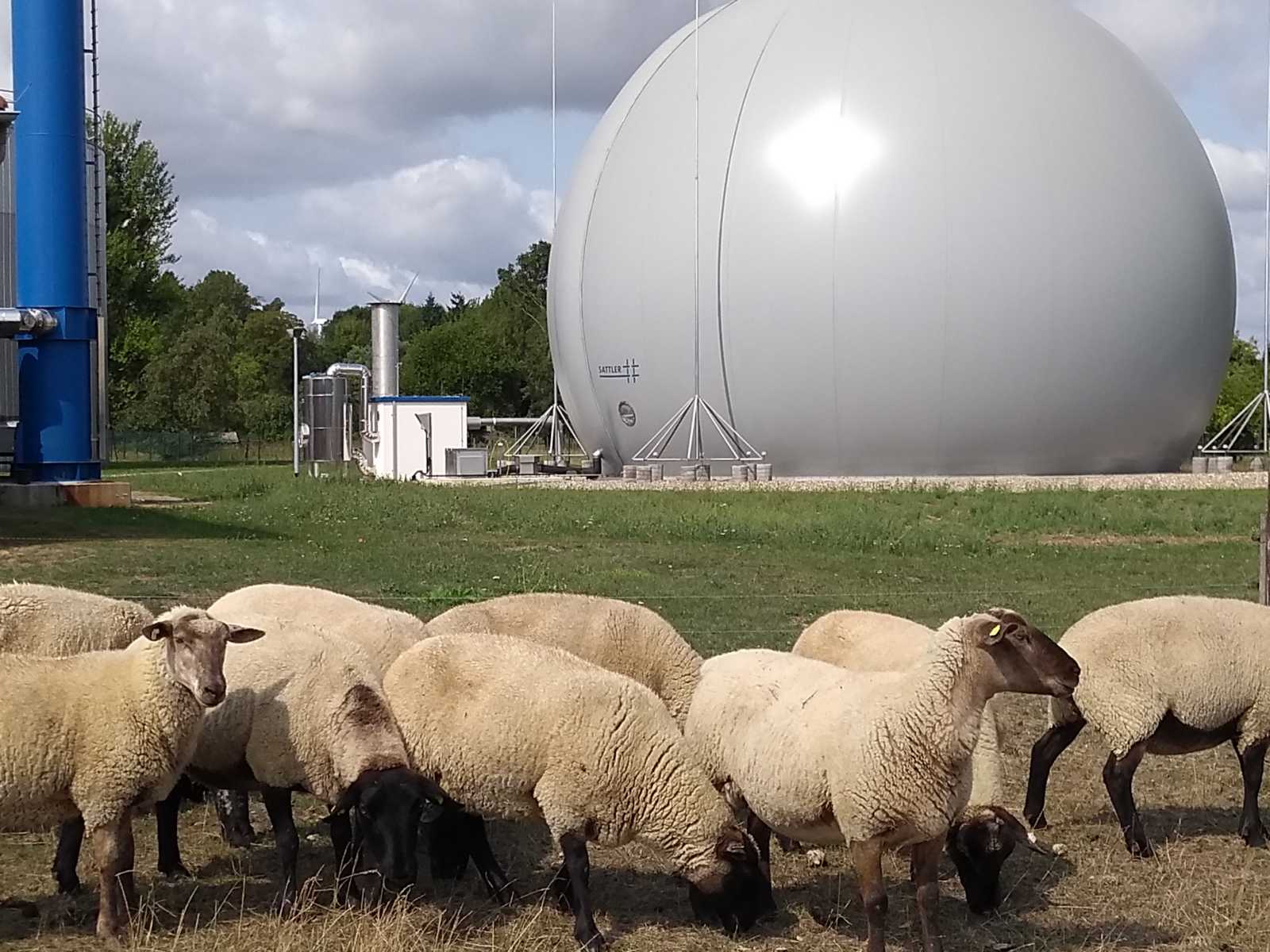 Gasspeicher und Gasaufbereitung auf der Kläranlage Stavenhagen